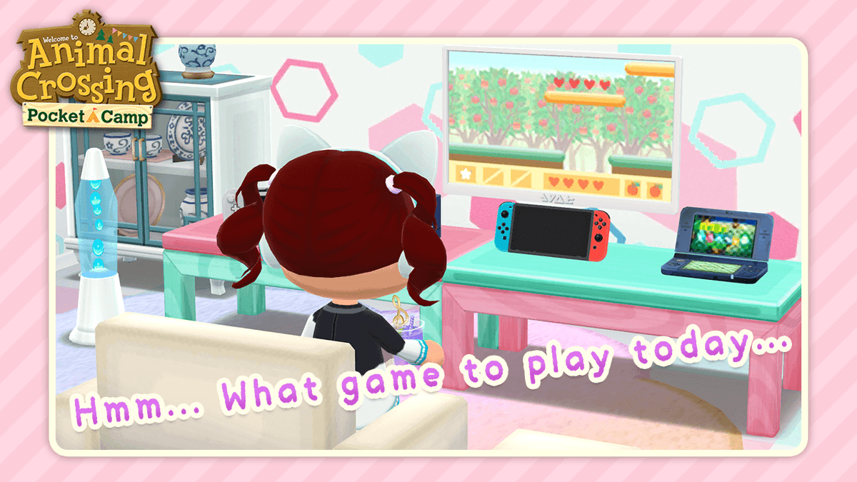 Pocket_Camp's tweet photo. Introducing our new favorite gaming room! https://t.co/bWmPrfE7jE