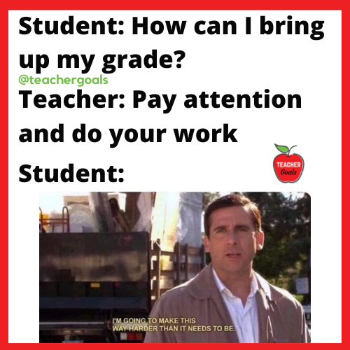 Sounds about right. 💯 
🌐 teachergoals.com