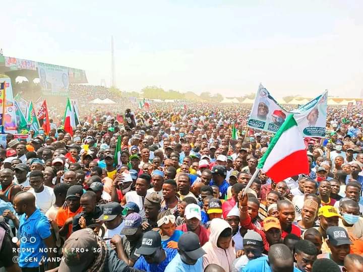 Madubukar5's tweet photo. The Hometown of our Next President of Nigeria Adamawa state 2023 PDP Atiku/Okowa Presidential campaign Grand Finale mega rally, at Mahmud Ribadu Square, in Yola, Adamawa 

 #recoveradamawawithatiku #atikuorganizingforaction #AtikuIsComing2023 #WeWantPDPBack #pdpgrandfinale https://t.co/0WdwcLNdK8