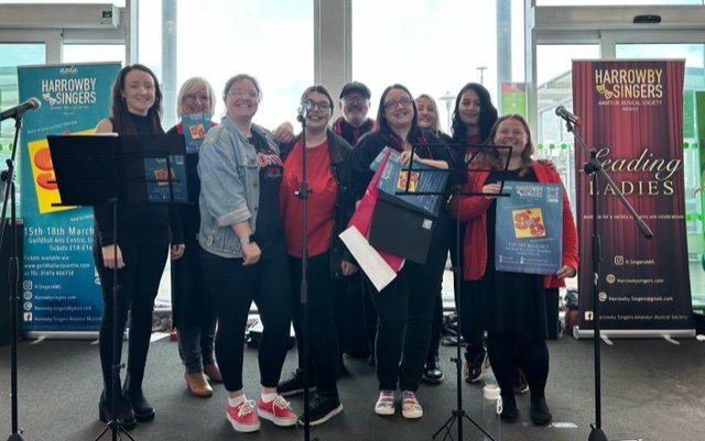 It was wonderful to have <a href="/HarrowbySinger/">Harrowby Singers Amateur Musical Society</a> performing in store today to promote their latest production, Dolly Parton's "9 to 5". The show opens at Grantham Guidhall arts centre on the 15th March for 4 days and tickets are a steal at £14 - £16!
