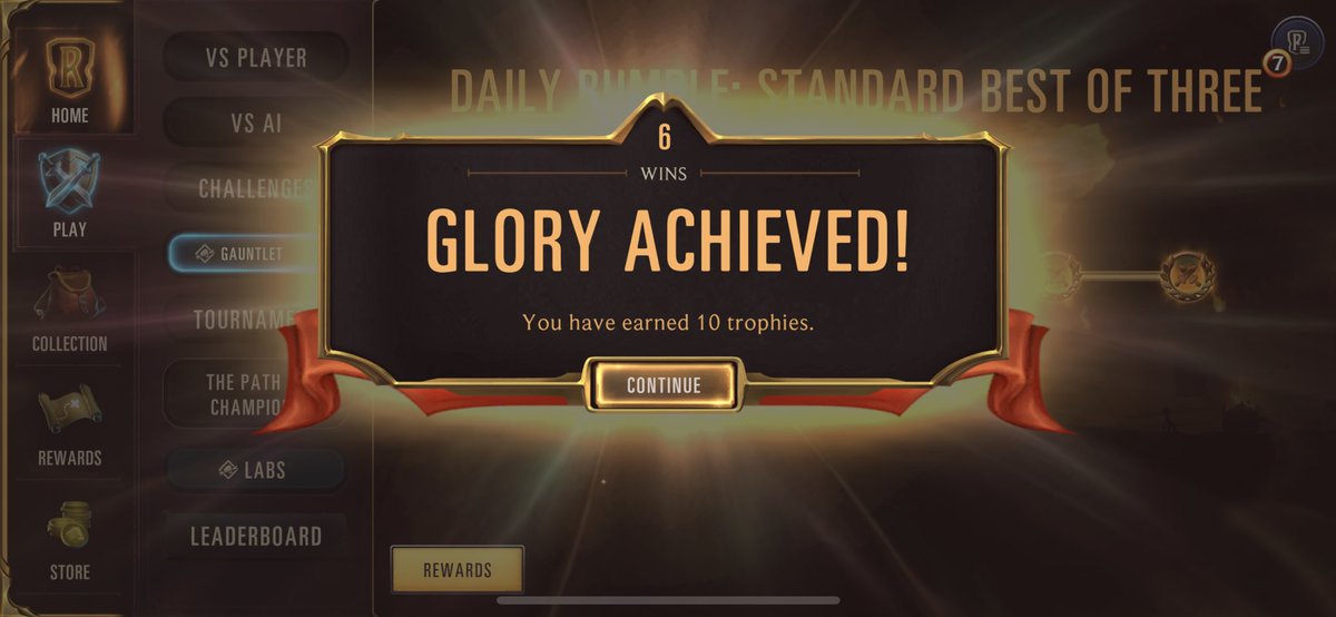 StretchDistance's tweet photo. Played in a Legends of Runeterra gauntlet for the first time, and could not be happier with the outcome!

It came down to the ninth and final series, and I made it happen!

Looking forward to upcoming matches and tournaments this season!

#LoR #LegendsOfRuneterra https://t.co/FvTS55RHD6