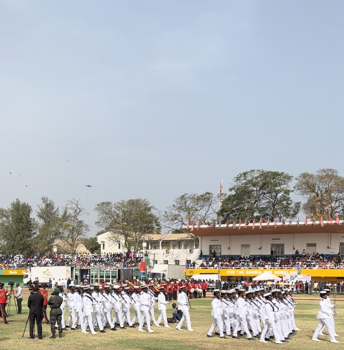 MalaysiaGambia's tweet photo. The Honorary Consul of Malaysia to The Gambia was honored to attend the celebration marking The 58th anniversary of The Gambia’s independence this morning.  #MalaysiaInTheGambia #happyindependenceday #ourhomeland #democracy #Prosperity #peace https://t.co/hB6DVGeTuF