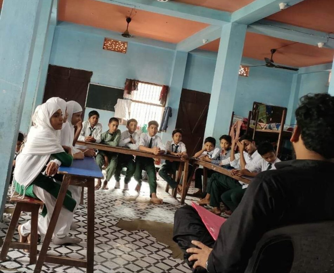 During a quiz  program at Vision International School Saharsa....

#vision International School...