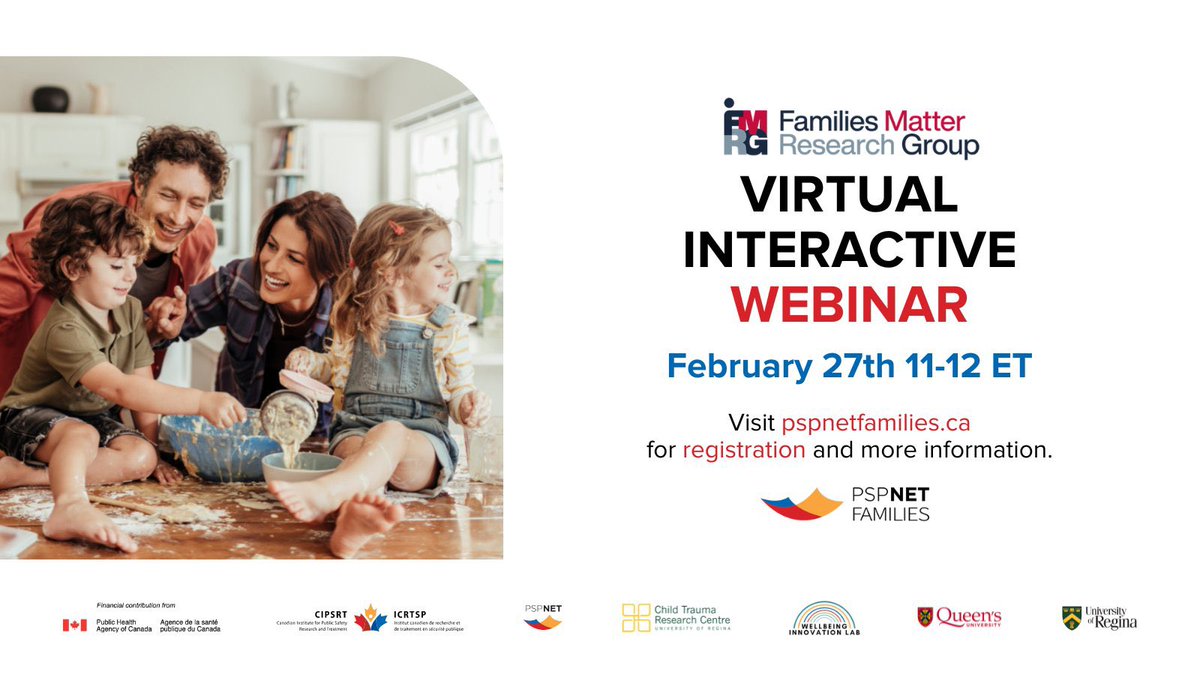 Join us to find out more about PSPNET Families wellbeing hub in our upcoming virtual interactive webinar @hadjista @Dr_NS_Reid @families_rsch @LisaWillDel @alyson_mahar @ntfear