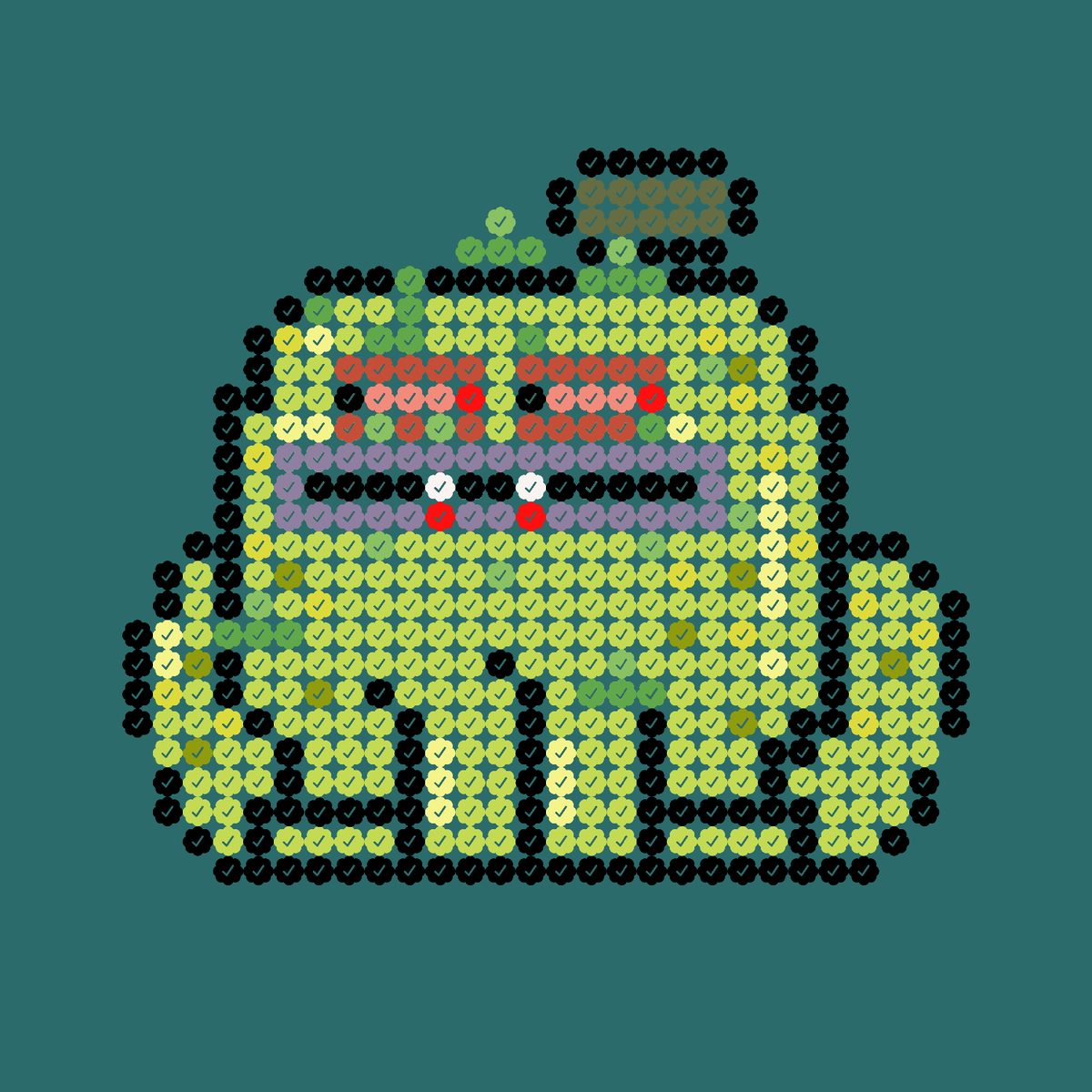 checktoadzNFT's tweet photo. 🔥224 redrawn traits with checks and some new ones...

🔥52 types: toads, apes, robots, zombies, aliens and more

Check Toadz by  
@the_abstracts_ 

A CC0 CheckArt collection, inspired by  🙏@GREMPLIN 's🙏@cryptoadzNFT ⌐◨-◨

FOLLOW🫂 +LIKE❤️+ RT♺= 1 CheckToadz🐸only⛽️ https://t.co/aYcYaxZPK5