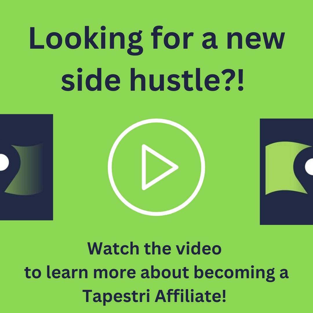 Watch the video on Vimeo here: vimeo.com/showcase/91308… 

Get the free app: tapestri.io/makingmoney365

Learn more about Tapestri becoming your #sidehustle here: tapestri.io/partner/making… 

#makemoney #passiveincome