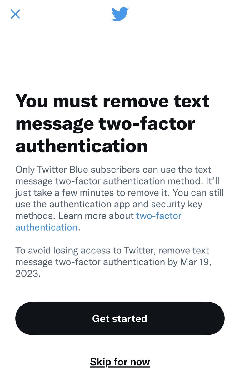 joshgondelman's tweet photo. I get that Elon wants to make this app worse for users, but why do we have to do it ourselves??? If you don’t want me to have two-factor authentication, YOU remove it. https://t.co/wCGEJGd7CD