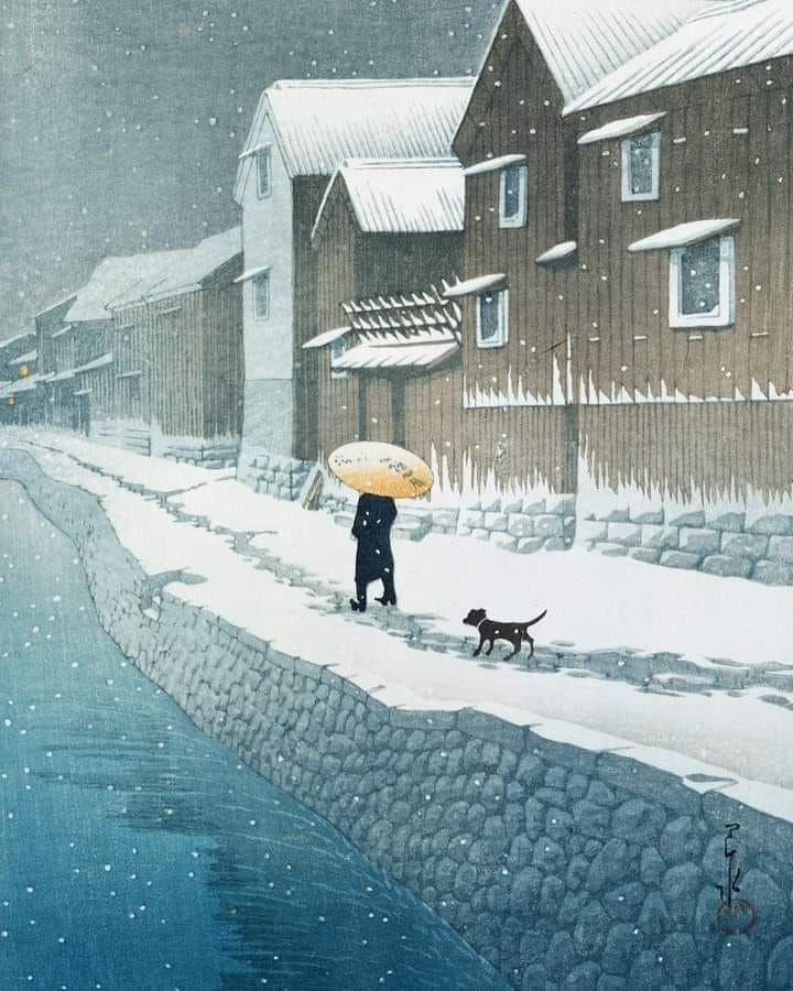fraveris's tweet photo. Hasui Kawase, Japanese, 1883 - 1957
Shinkawa Riverside, Handa, Bishu, 1935
Woodblock Print https://t.co/Kf2kytJ5vV