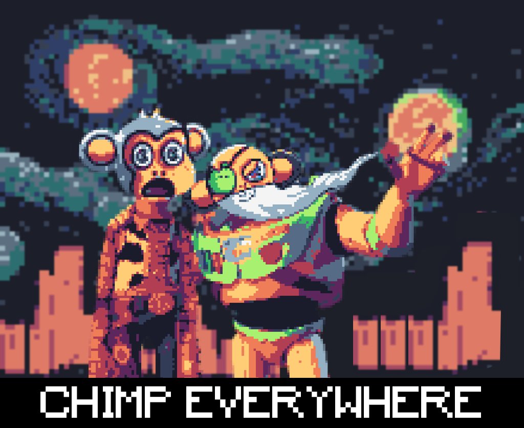 morethanpixel's tweet photo. Just saw a chimp at the zoo and now they're popping up in my dreams, on TV, and even in my morning cereal! Is it just me or is #ChimpEverywhere #ChimpersAF https://t.co/MuyidfP402