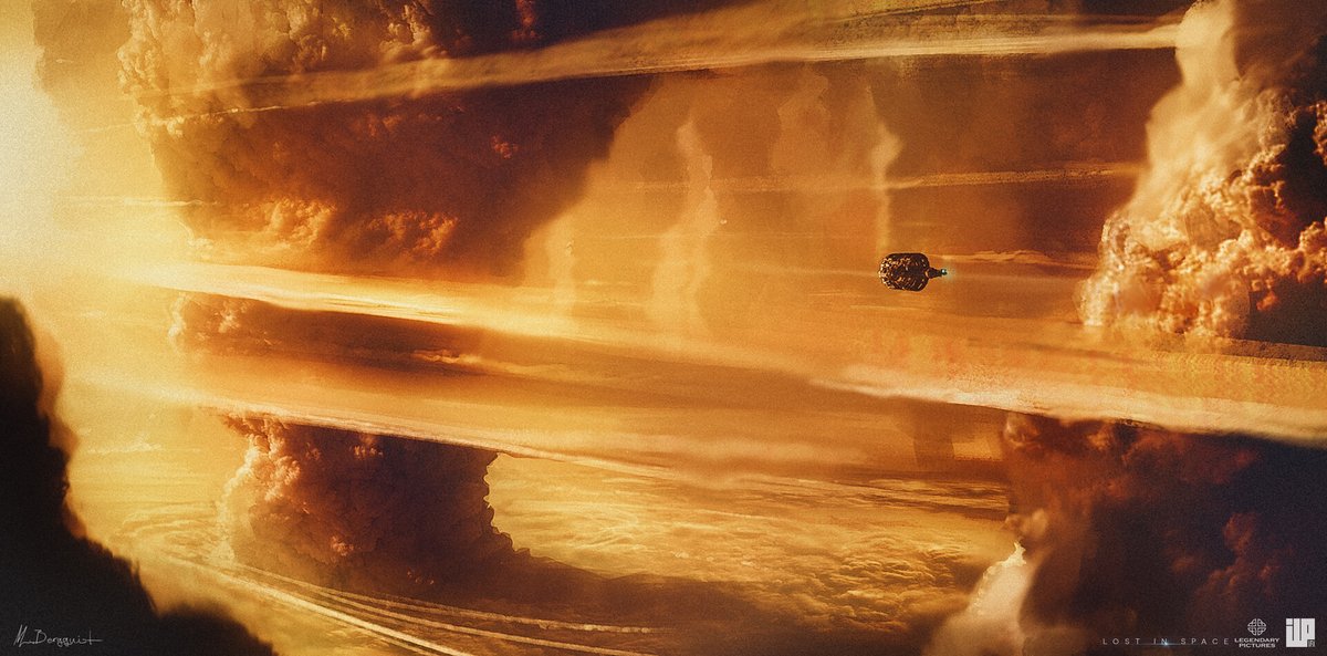 u7f76's tweet photo. Gas giant from Lost in Space, @CloudImperium @RobertsSpaceInd could we see anything like this in the future? 😉 #starcitizen #planettech https://t.co/39sqCRUKd2