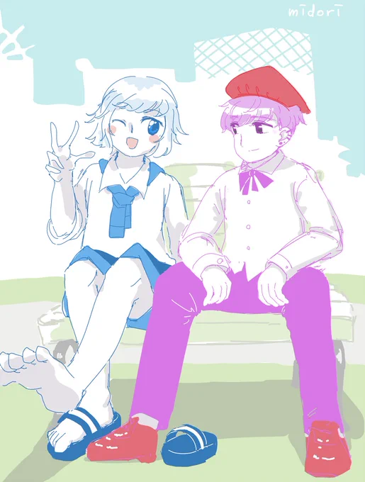 久々に一緒に遊ぼうのキャラの落書き!#一緒に遊ぼうイラスト部 