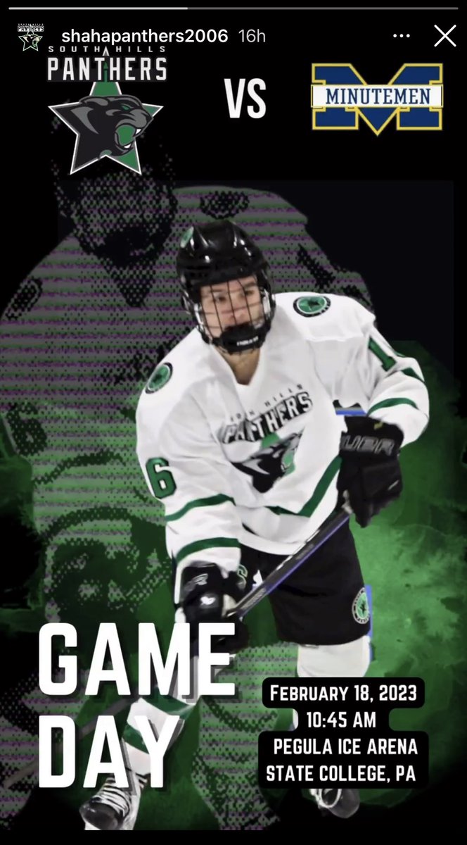 Panthers begin a 2 game set with the Valley Forge Minutemen today at 10:45 AM at Pegula Ice Center.