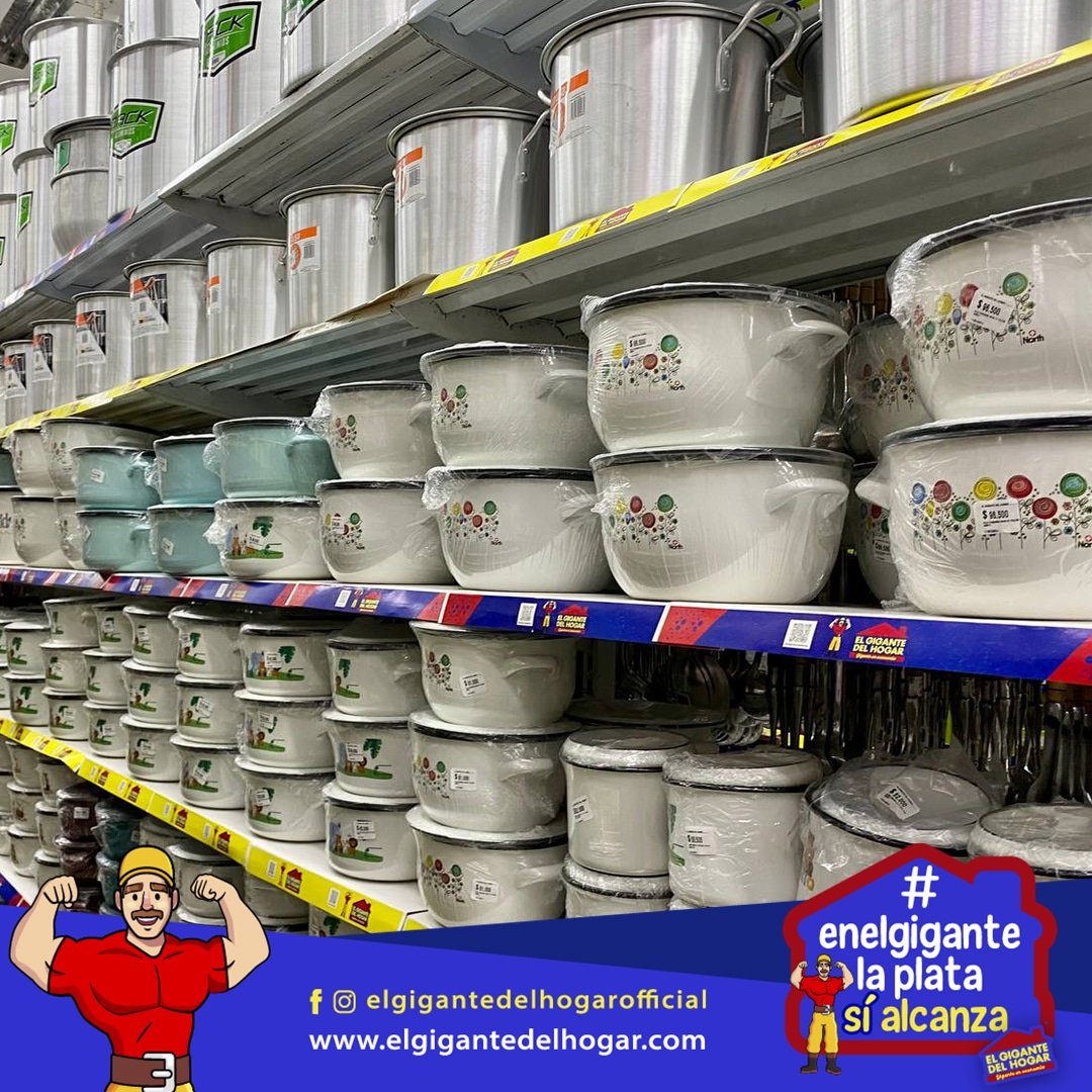 GIGANTEDELHOGAR's tweet photo. Los productos que necesitas para tu Hogar o negocio los tenemos 🏡🏡
https://t.co/3YLBFE5VUv
Somos Gigantes en economía
#hogar #cocina #aluminio #ollas #calderos https://t.co/oteXPALCOK