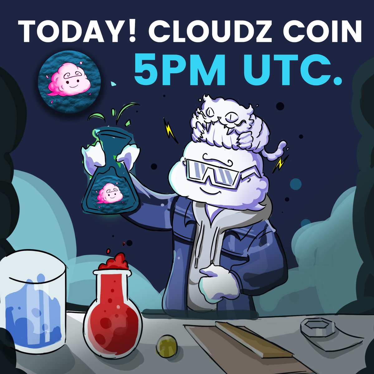 In less than 4 hours from now, Our Official Utility &amp; Trademark Coin "$Cloudz" will officially drop - 2/18/23 | 5PM UTC via Raydium and other marketplace. 

More details on Discord! 🌦️

discord.com/invite/R8u5qvr…

#Crypto #Tokenairdrop #Solana #SolanaAirdrops #Airdrop #Airdrops