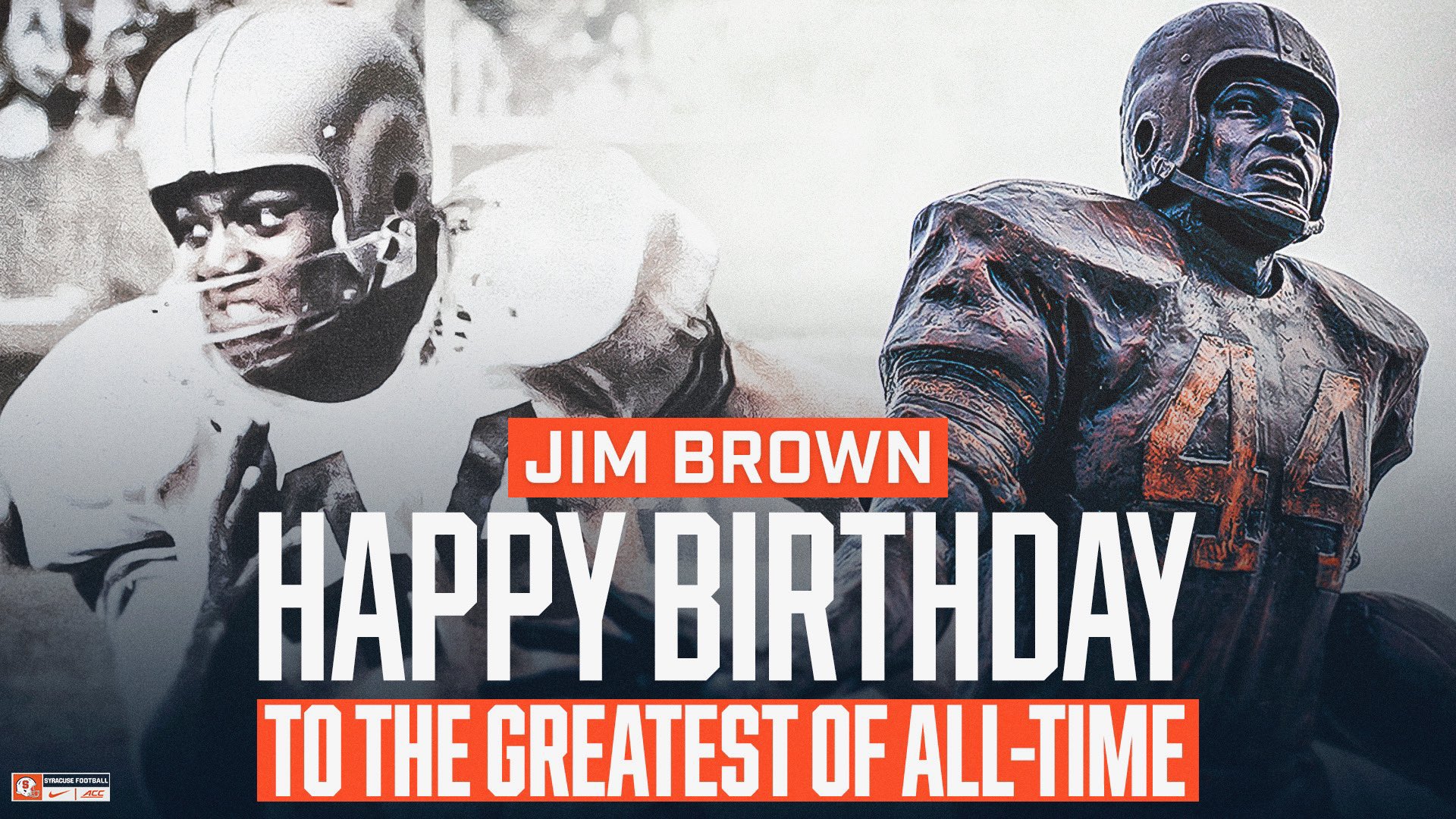 Happy belated birthday to the greatest running back ever and the Jim Brown! 