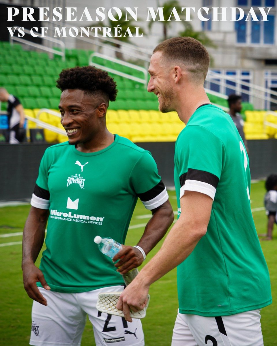 TampaBayRowdies's tweet photo. Happy matchday! Pumped to play in front of our season ticket holders tonight. 

🆚 @cfmontreal 
🕢 7:30 p.m.
🔰 #COYR https://t.co/VGViuBzPCN