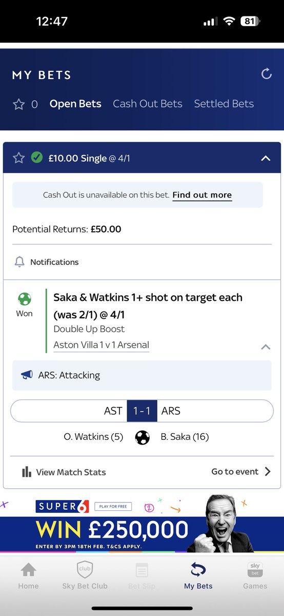 keithdickins's tweet photo. @SkyBet https://t.co/us41iloRns