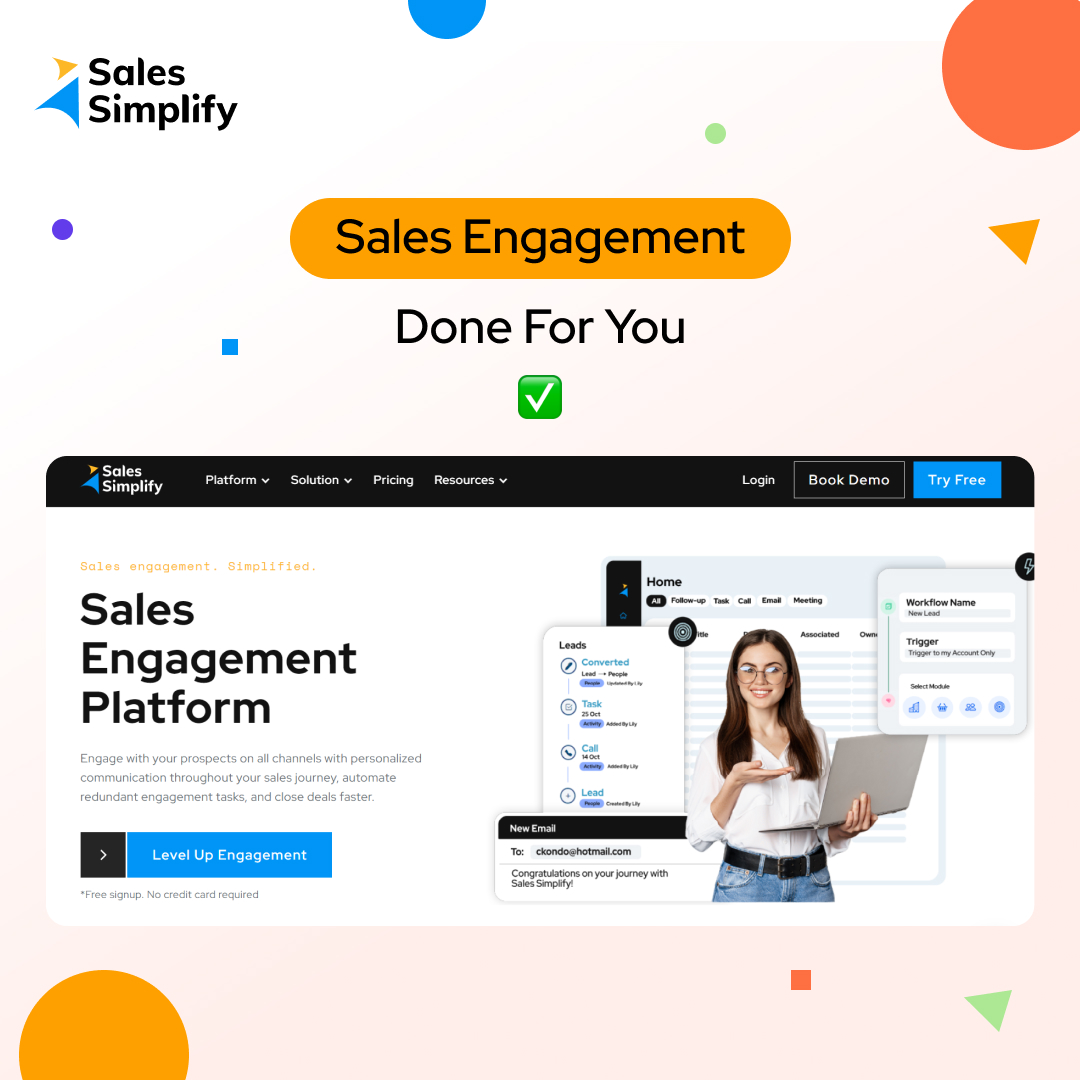 ZixflowApp's tweet image. Are you struggling to increase sales engagement and hit your revenue goals?

Let Sales Simplify help you with automated and Ai-powered engagement: salessimplify.com/platform/sales…

#WithSalesSimplify #SalesSimplify #salesengagement
