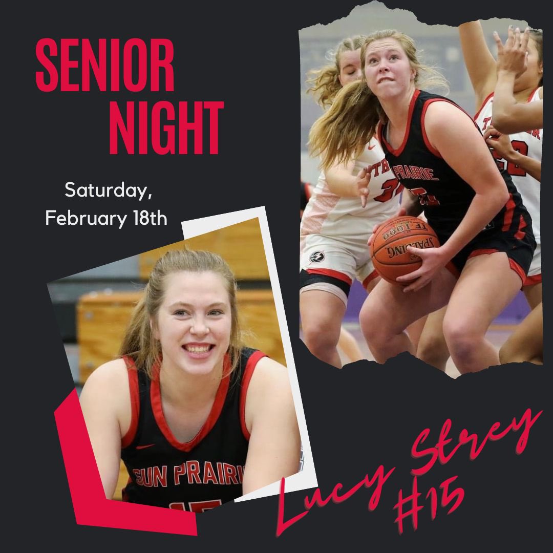 Come celebrate Lucy tonight.  Our last home game of the season.  JV@5:45 Varsity@7:15 vs Madison West.