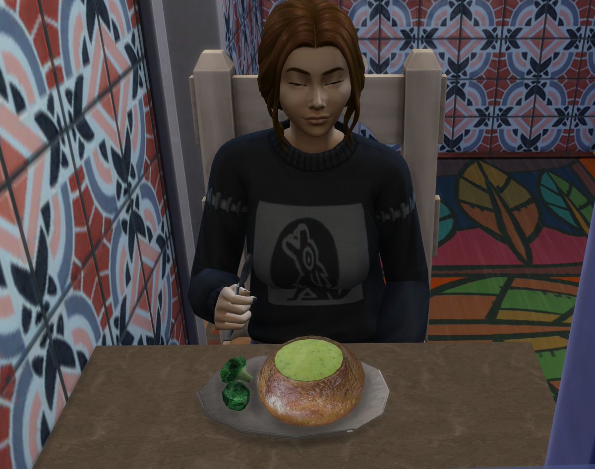 BalkanikaTs4's tweet photo. Who want a creamy soup in a bread bowl? I've been working on some extra warm soups for February, and ended up with a whole functional pot! Expect the mod next week! #Sims4CCWip #TheSims4mods #TS4wip #TheSims4CC https://t.co/DydGym18YK