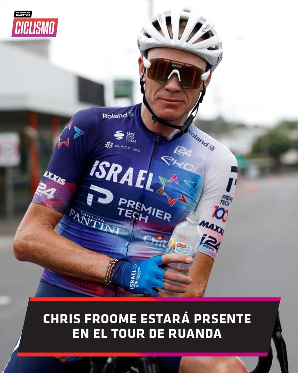 ESPNCiclismo's tweet photo. ¡Este domingo comenzará el #TourDeRuanda y Chris #Froome estará presente! 🔥
#ESPNCiclismo https://t.co/dSjKq1J8Y7