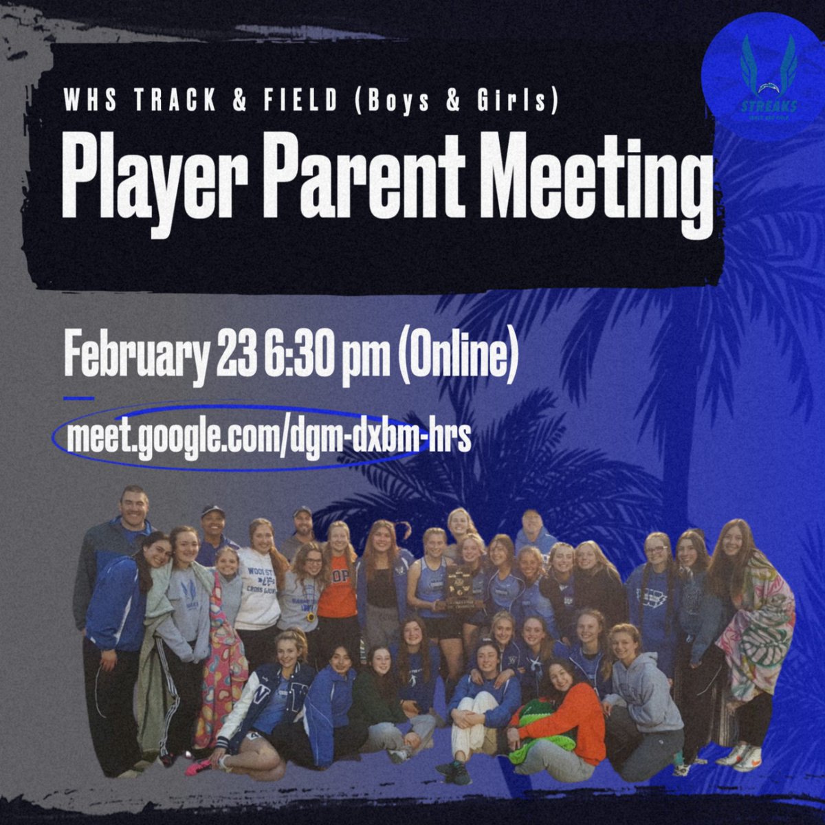 Parents and athletes (boys &amp; girls), please join us for our player parent meeting Thursday. First practice is Monday February 27th!