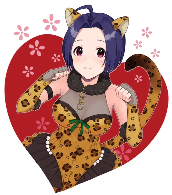 がおがおあずささん。最初はバレンタイン絵として描いてたのでした。。。#三浦あずさ #アイマス #ミリシタ 