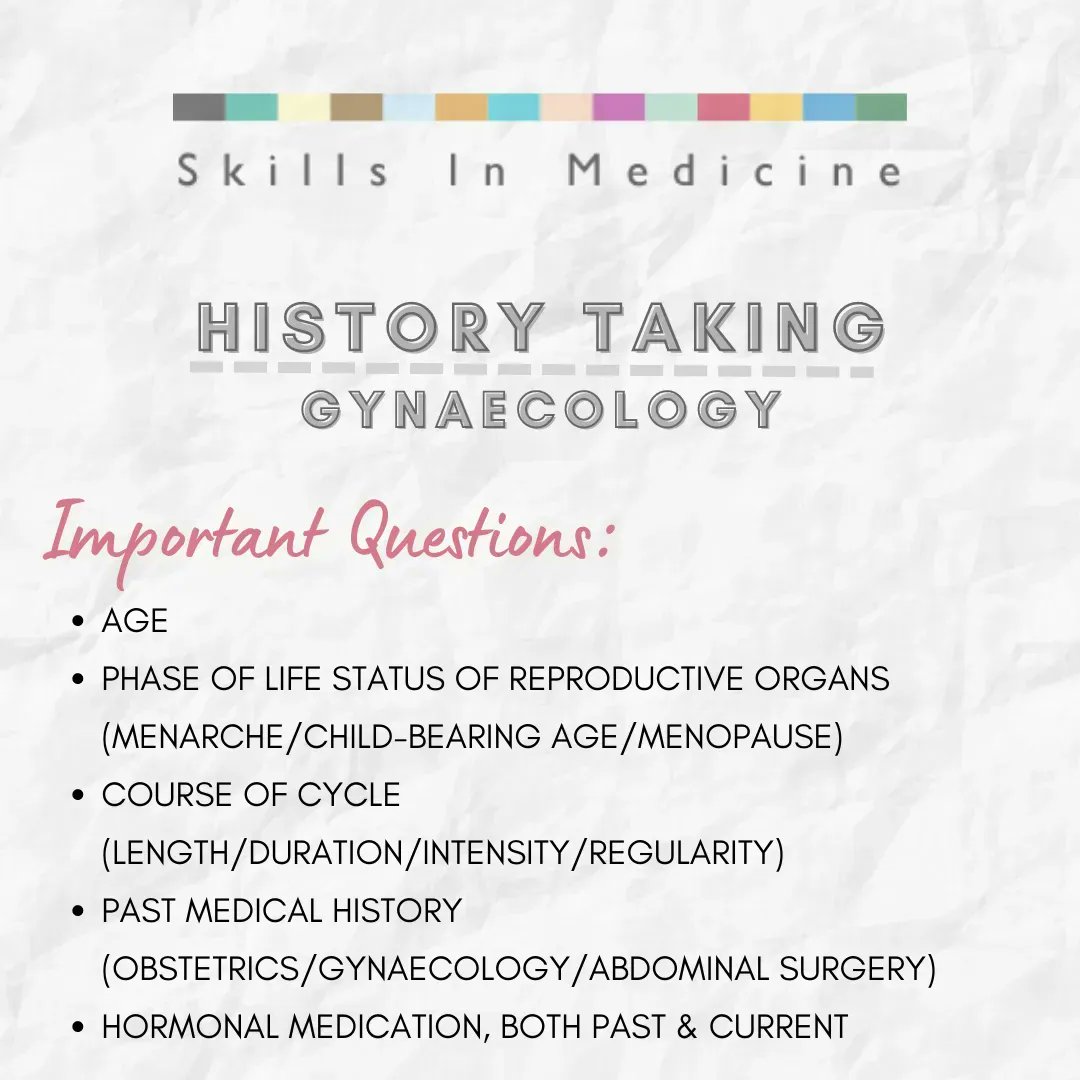 MockOSCE's tweet image. 🩺😺GYNAECOLOGICAL HISTORY-TAKING😺🩺 It&apos;s not as scary as it seems 💫 
#osce #osces #osceexam #mockosce #practice #medicine #medschool #medtwitter #medstudent