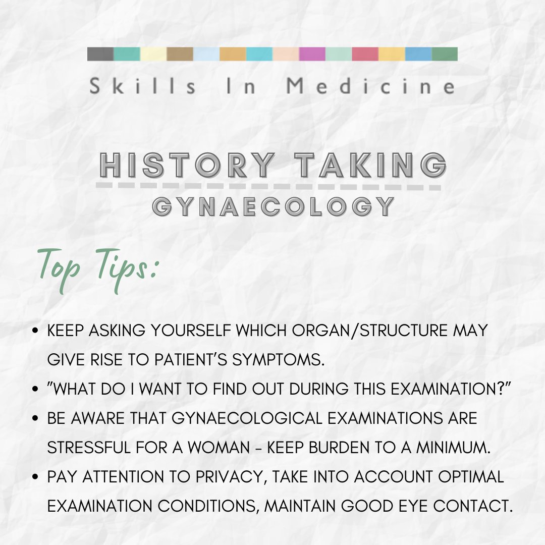 MockOSCE's tweet image. 🩺😺GYNAECOLOGICAL HISTORY-TAKING😺🩺 It&apos;s not as scary as it seems 💫 
#osce #osces #osceexam #mockosce #practice #medicine #medschool #medtwitter #medstudent