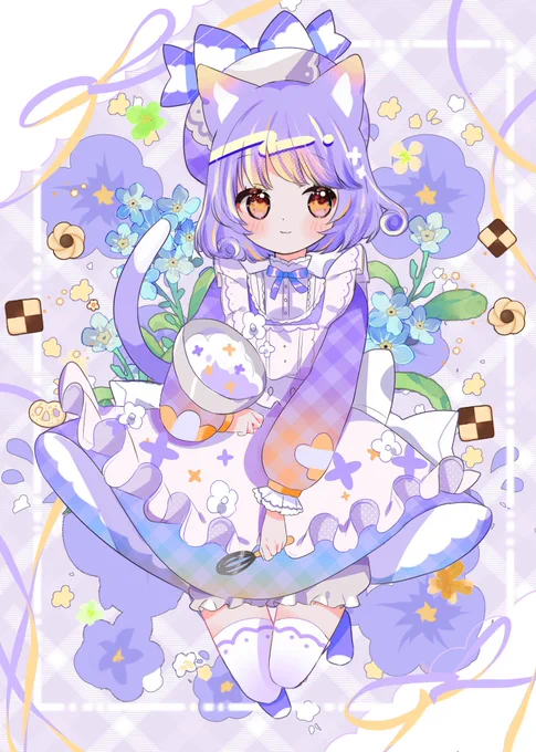 #イラスト #illustration スミレキャット