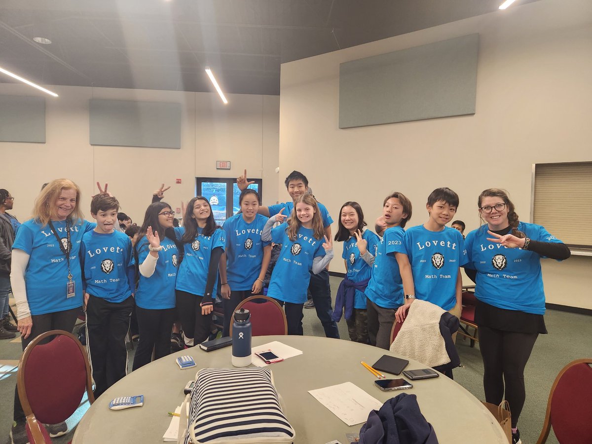 amorgantweets's tweet photo. ⁦@TheLovettSchool⁩  MS Mathletes ready to compete! https://t.co/fClFTa55XO