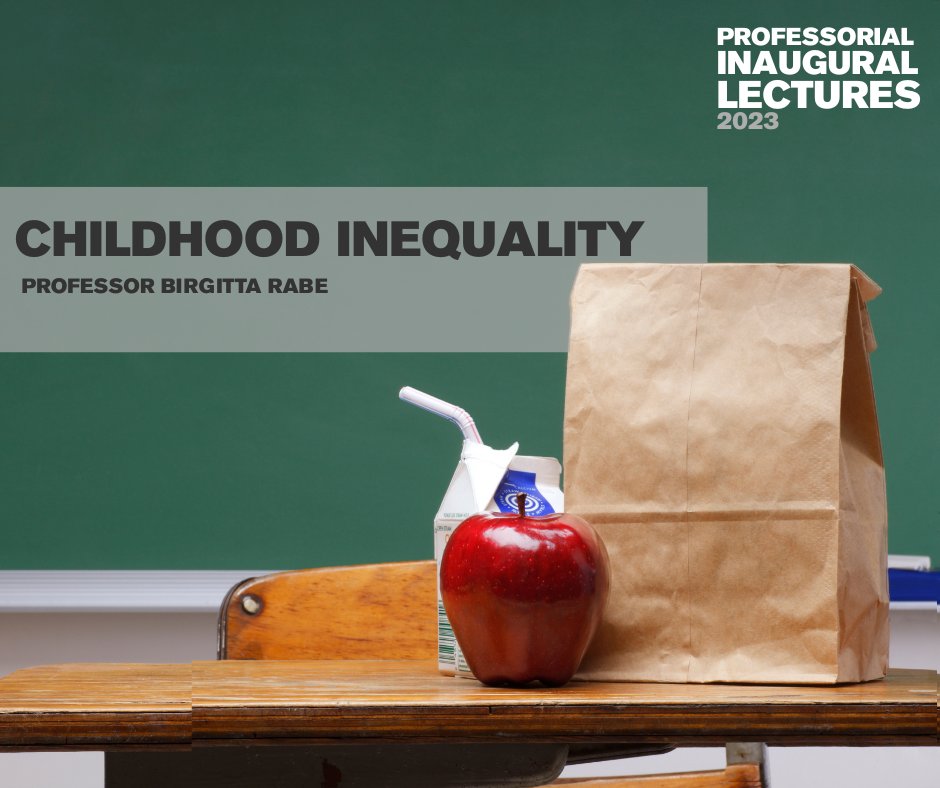 Professorial Inaugural Lectures - 22 Feb Professor @rabe_b explores childhood inequality and the effects of policies designed to reduce the lasting shadow of family background on children’s life chances. okt.to/AWJkK2 @iseressex, @essexsociology
