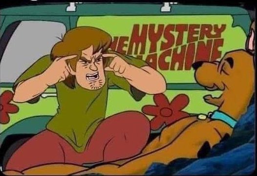 katrakacoach's tweet photo. pense scooby! pense! nós deveríamos ter levado nossos cadernos e feito anotações sobre o comportamento das pessoas ao invés de só ter curtido as festas e fumado maconha! https://t.co/r85O3yb5Fk