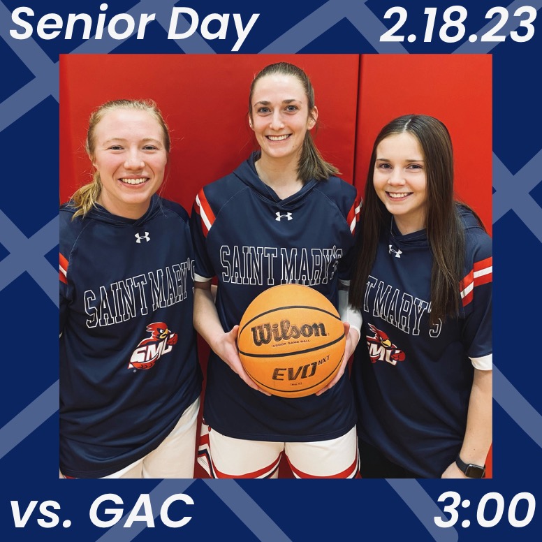 saintmarys_wbb's tweet image. 🚨SENIOR DAY🚨
🏀 vs. Gustavus
⏰ 3pm
🏟 The Nest
#releasethebirds #fillthenest #thankyouSRs