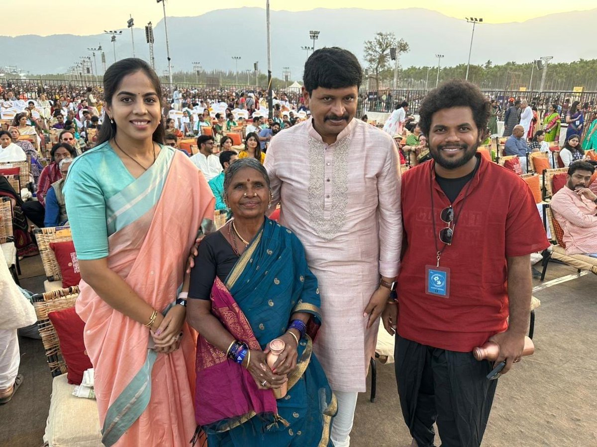 Mp @MPsantoshtrs at @ishafoundation on the eve of #mahashivarathri