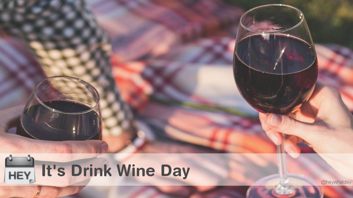 It's Drink Wine Day! 
#DrinkWineDay #NationalDrinkWineDay #Wine