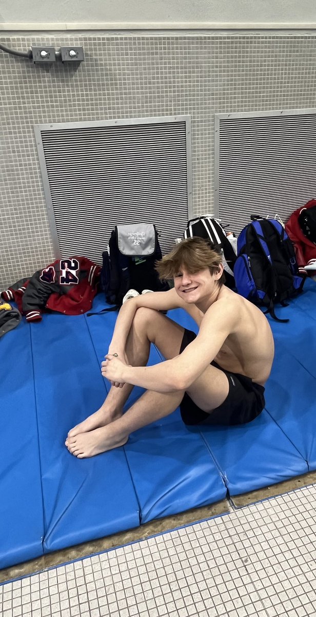 Warming up for finals at the State swimming and diving championship!  Let’s finish strong!  Go Ben and Caden!  #UILState