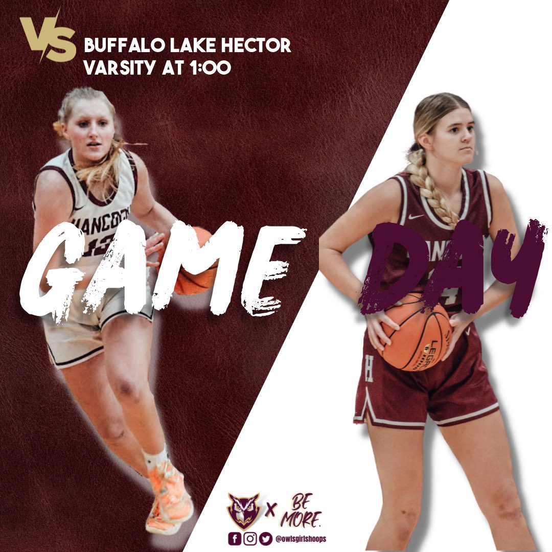 owlsgirlshoops's tweet photo. It’s Game Day! 
Vs. Buffalo Lake Hector- Stewart
Theme: Blackout 

Varsity at 1:00
Livestream: https://t.co/QpaTkTflKn https://t.co/Vz1dHNU79w