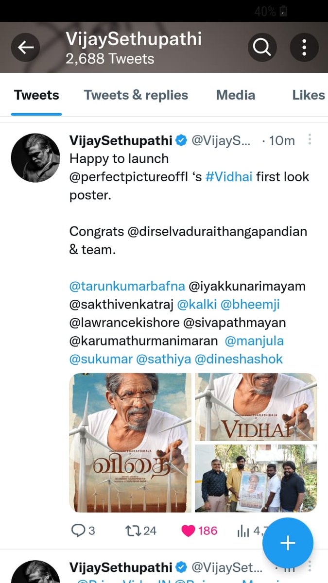 PATHMAYAN's tweet photo. Happy to associate in the film ❤️❤️
@perfectpictureoffl ‘s #Vidhai first look poster.

 @dirselvaduraithangapandian 
@tarunkumarbafna @iyakkunarimayam @sakthivenkatraj @kalki @bheemji @lawrancekishore @sivapathmayan @karumathurmanimaran  @manjula @sukumar @sathiya @dineshashok https://t.co/lNLPevCgsS