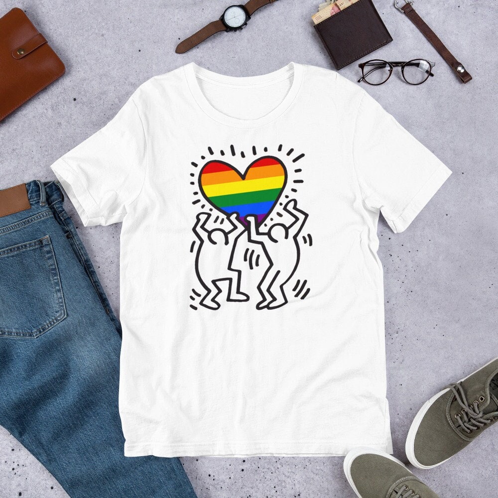 Heart Unisex t-shirt, etsy.me/3XICbh9 #Gaypridetees #gayshirts #pridedayshirts #prideflagtee # LGBTQIAtshirt #LGBTtshirt #gaytshirt #lgbttshirt #pridetshirt #LGBTtee #LGBTQtee #LGBTQtshirt #gaygift #gayart #prideparade #prideparadetshirt