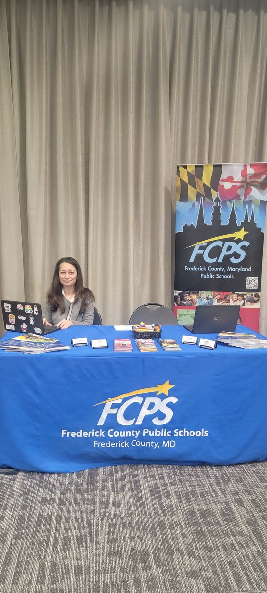 @CherylBanes and I are here at the AREA Education Recruitment Fair, ready to share our love for @FCPSMaryland with all!

Join us!
@FCPSJobs

#JoinFRED #TogetherFCPS #EveryChildEveryDay #TeachInMaryland