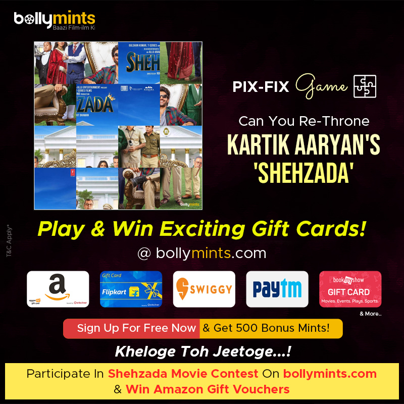 BollyMints's tweet photo. #PixFix
Can You Re-Throne #KartikAaryan's '#Shehzada'?
#Game #Special #Fun #KritiSanon #PareshRawal #ManishaKoirala #RajpalYadav #RonitRoy #RohitDhawan
#Play And #Win Exciting #GiftCards #Vouchers &amp; #Coupons #Redeem Your #Mints
Let's Start : https://t.co/SNJguaVeTh https://t.co/Ik6ESHo1Xl