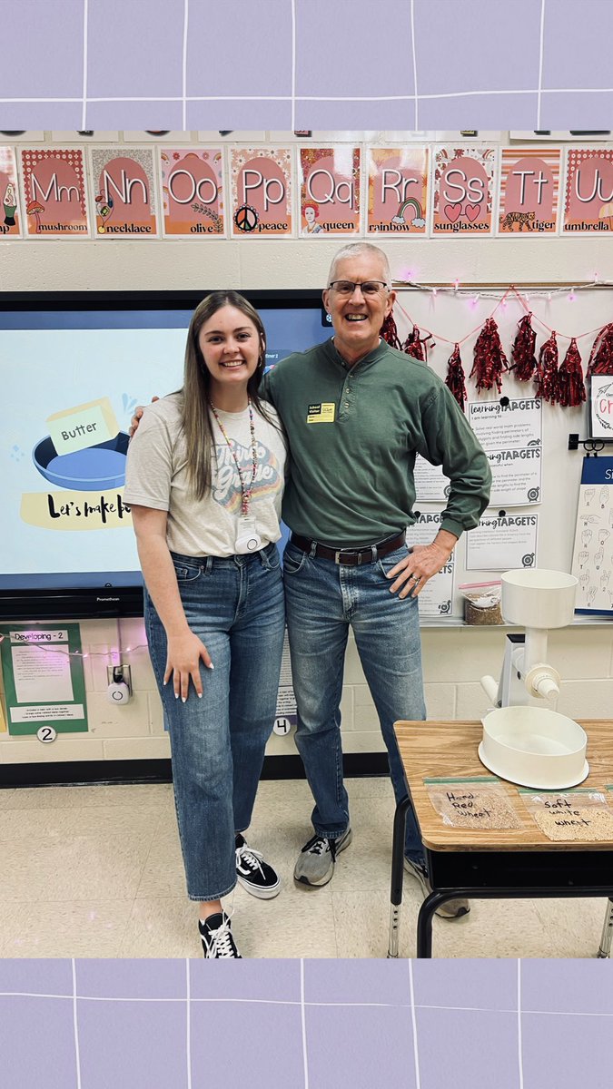 MissEllington_'s tweet photo. You “butter” believe it’s February break!!! Third Grade spent yesterday in “Colonial Times” - we made butter, played hopscotch and learned what it meant to be a silversmith! @ClarkCreekSTEM @rocker_ccsd @Mrs_Blakes https://t.co/uDcWnftsv9