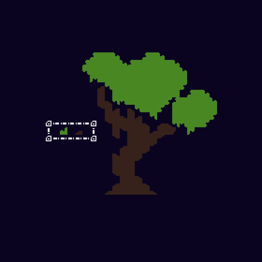 SteamC68's tweet photo. I made a pretty good looking tree in textmode by using only two customized tiles, one for the leaves and one for the bark, i ofc used the normal pixel tile as filler. Using MRMOTEXT by @MrmoTarius.
#Pixelart #Pixelartist #Textmode #PixelartTree https://t.co/XGX2nbuLsu