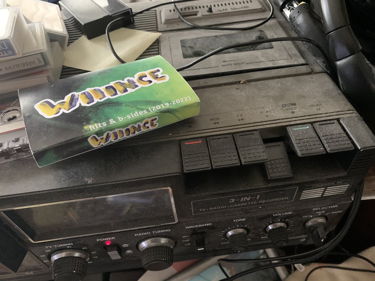 Now listening to <a href="/wiiinceband/">WIIINCE</a>! They’re very good and I love cassettes…