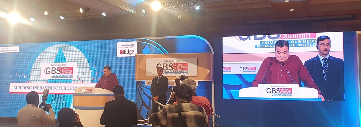 TweshMishra's tweet image. We are making highways where fuel and time can be saved: @nitin_gadkari at @ET_GBS #ETGBS #ScriptingEconomicChange