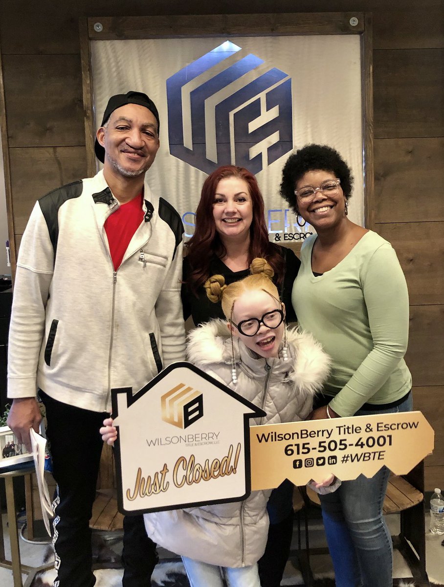 wbtetn's tweet photo. Closing time! Congrats Wade &amp; Larcenia on the sale of your #Clarksville home. Congrats Summer Combs + @TeamWilsonREP as well. Thanks for choosing us to close for you!
#mtjuliet #tennessee #nashville #wbte #closewithus #realestate #realtor #mountjuliet #titlecompany #wilsonberry https://t.co/9oZ7lkHog8
