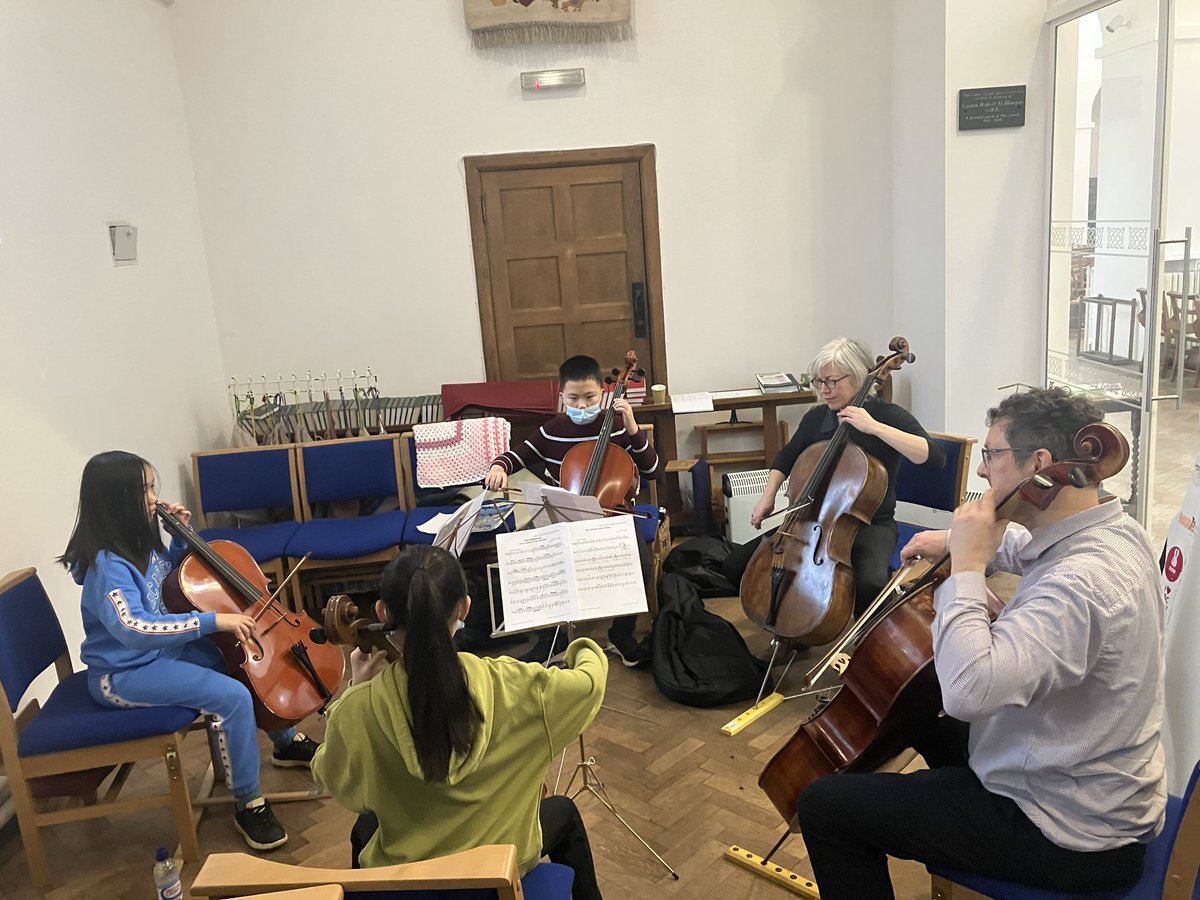 MakingMusicCL's tweet photo. Workshop this afternoon with the @BBCNOW 🎶 Gershwin, Saint-Saëns and Bizet! https://t.co/9lYZpMm7g6