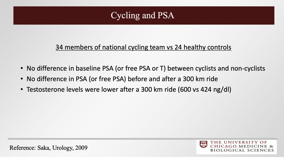 Not exactly a major public health issue but heard a speaker at GU ASCO talking about cycling elevating PSA and got two emails today from friends who were told by PCP to stop cycling prior to repeat PSA

Bust the myth!!