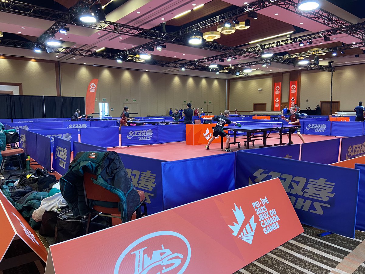 Table Tennis practice this morning @Team_EquipeNB #sportnb @2023CanadaGames